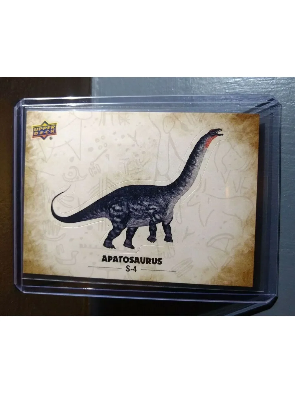 2015 Upper Deck Dinosaurs Apatosaurus #S-4 Trading Sticker Card